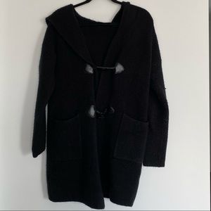 Black Cozy Sweater Jacket